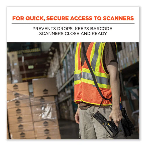 Squids 3134 Barcode Scanner Lanyard Sling, 28" To 66" Long, Black, Ships In 1-3 Business Days - Image 3