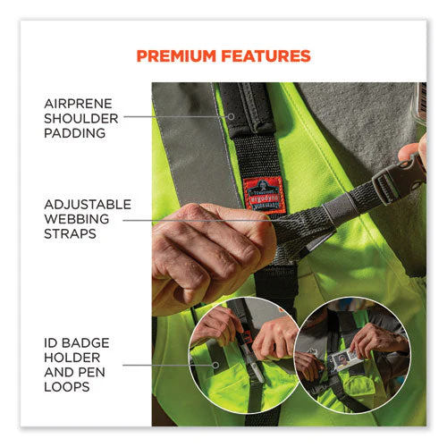 Squids 3138 Padded Barcode Scanner Lanyard Harness, 27" Arm Straps,18.5" Lanyard,black/orange/gray,ships In 1-3 Business Days - Image 2
