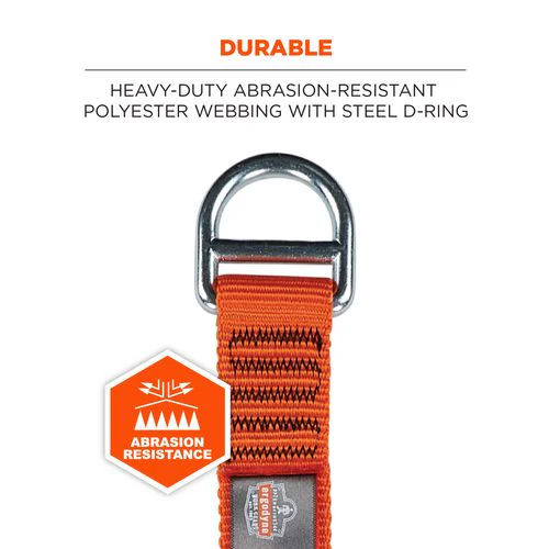 Squids 3177 Anchor Choke Strap For Tool Tethering, 60 Lb Max Safe Working Capacity, 28" Long, Orange, Ships In 1-3 Bus Days - Image 3