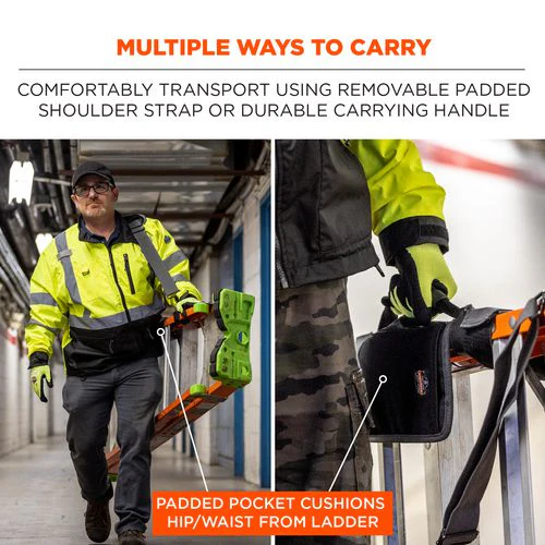 Arsenal 5300 Ladder Shoulder Lifting Strap/carrying Handle, Supports 100 Lb, 2 X 9 X 11, Black/silver, Ships In 1-3 Bus Days - Image 3