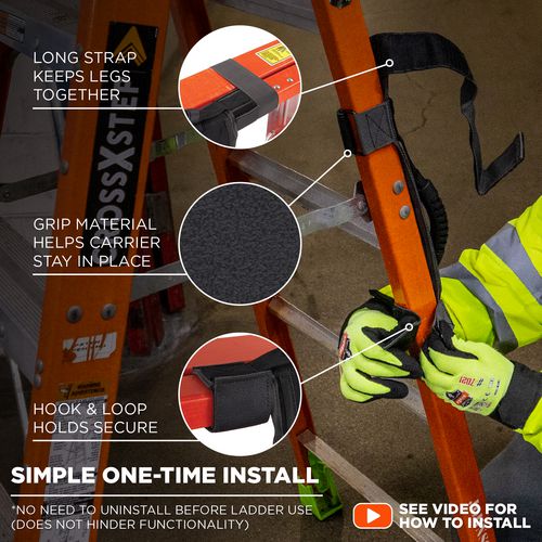 Arsenal 5301 Ladder Carrying Handle, Supports Up To 100 Lb, 2 X 9 X 11, Black, Ships In 1-3 Business Days - Image 3