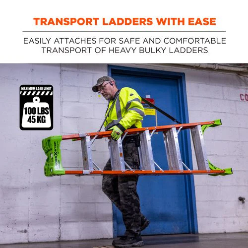 Arsenal 5302 Ladder Shoulder Lifting Strap, Supports Up To 100 Lb, 2 X 4 X 10.5, Black, Ships In 1-3 Business Days - Image 2