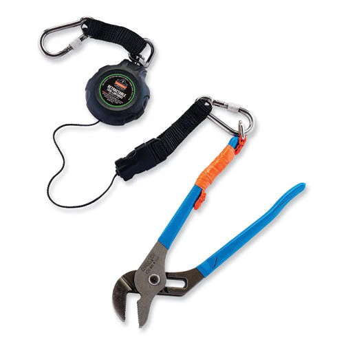 Squids 3000 Retractable Tool Lanyard With Carabiner Anchor, 1 Lb Working Capacity, 48", Black, Ships In 1-3 Business Days - Image 3