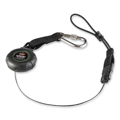 Squids 3001 Retractable Tool Lanyard W/choking-loop Tool Tether+carabiner Anchor, 2lb Capacity,48",ships In 1-3 Business Days - Image 1