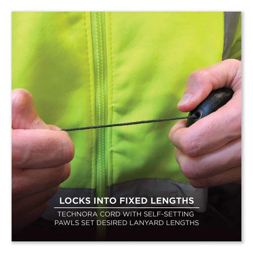 Squids 3001 Retractable Tool Lanyard W/choking-loop Tool Tether+carabiner Anchor, 2lb Capacity,48",ships In 1-3 Business Days - Image 2