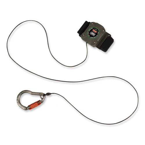 Squids 3002 Retractable Lanyard W/carabiner+belt-loop Anchor, 2 Lb Max Work Cap, 6" To 48", Gray, Ships In 1-3 Business Days - Image 2