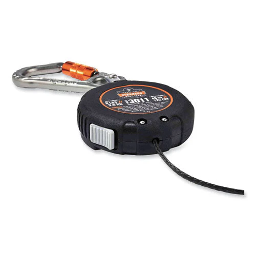 Squids 3011 Retractable Lanyard W/tool+swivel Anchor Carabiners, 8 Lb Max Work Cap, 48", Black, Ships In 1-3 Business Days - Image 3