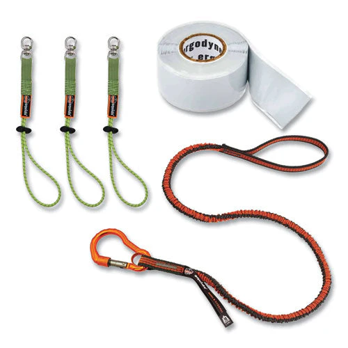 Squids 3182 Tool Tethering Kit, 10lb Max Working Capacity, 38" To 48", Orange/gray And Neon Green, Ships In 1-3 Business Days - Image 1