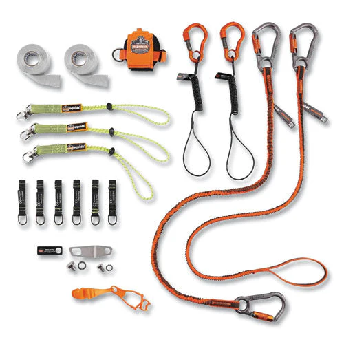 Squids 3184 Concrete Finisher + Mason Tool Tethering Kit, Asstd Max Work Cap, Lengths And Colors, Ships In 1-3 Business Days - Image 1