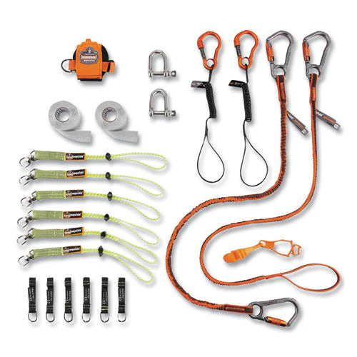 Squids 3187 Scaffolding Worker Tool Tethering Kit, Asstd Max Work Capacities, Lengths And Colors, Ships In 1-3 Business Days - Image 1
