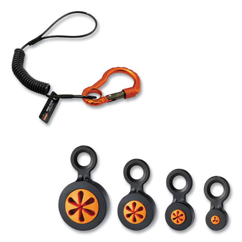 Squids 3194 Hand Tool Tethering Kit, 1 Lb Max Working Capacity, 12" To 48" Long, Black/orange, Ships In 1-3 Business Days - Image 1