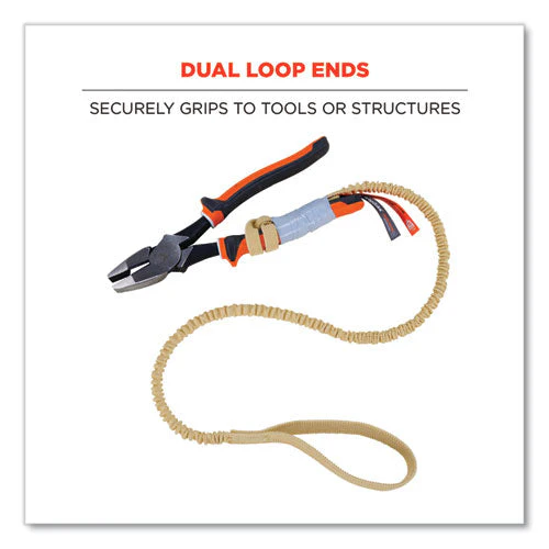 Squids 3120 Burn+cr Aramid Tool Lanyard W/loop Ends, 10 Lb Max Work Capacity, 38" To 48", Yellow, Ships In 1-3 Business Days - Image 3