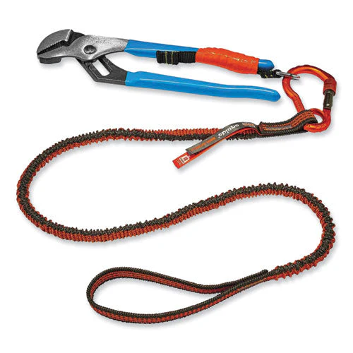 Squids 3100f(x) Tool Lanyard W/aluminum Carabiner+loop, 10 Lb Max Work Cap, 38" To 48",orange/gray,ships In 1-3 Business Days - Image 3