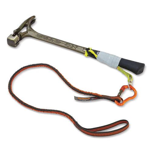 Squids 3100f(x) Tool Lanyard W/aluminum Carabiner+loop, 10 Lb Max Work Cap, 38" To 48",orange/gray,ships In 1-3 Business Days - Image 2