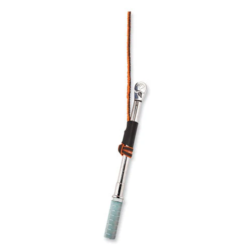 Squids 3108f(x)tool Lanyard W/locking Aluminum Carabiner+loop, 15lb Max Work Cap, 38" To 48",or/gy,ships In 1-3 Business Days - Image 2