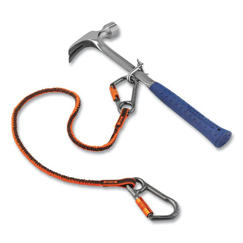 Squids 3118f(x) Tool Lanyards W/lock Aluminum Carabiners, 15 Lb Work Cap, 38" To 48", Orange/gray,ships In 1-3 Business Days - Image 2