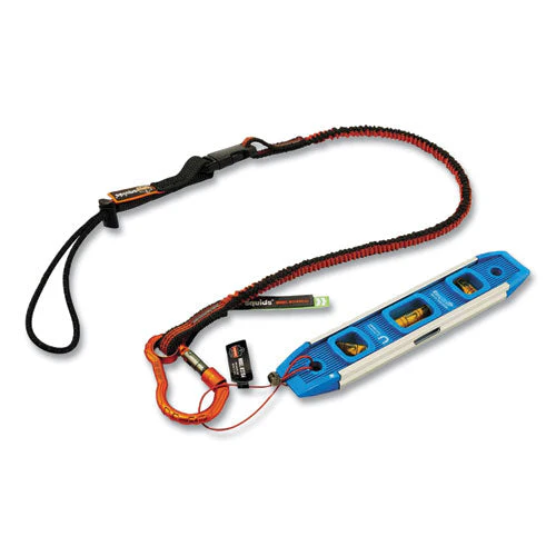 Squids 3102f(x) Tool Lanyard W/aluminum Carabiner+cinch-loop, 5 Lb Max Work Cap, 38" To 48", Or/gy,ships In 1-3 Business Days - Image 3