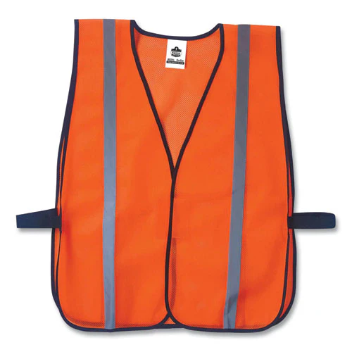 Glowear 8020hl Non-certified Standard Vest, Polyester, One Size Fits Most, Orange, Ships In 1-3 Business Days - Image 1