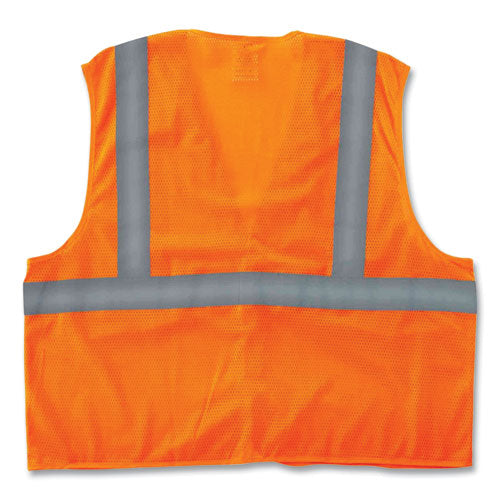 Glowear 8205hl Class 2 Super Economy Mesh Vest, Polyester, Orange, X-small, Ships In 1-3 Business Days - Image 2