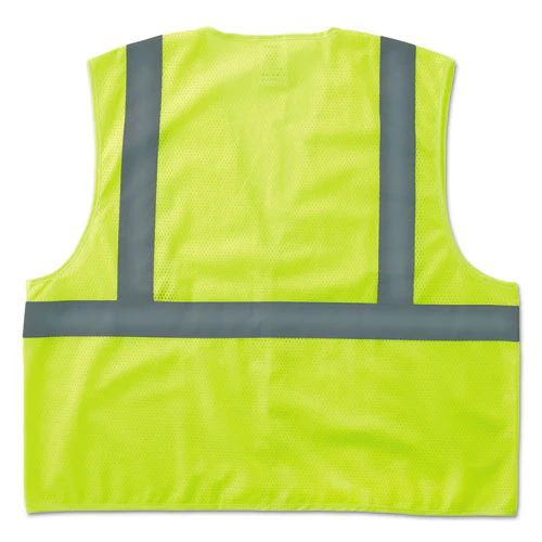 Glowear 8205hl Type R Class 2 Super Econo Mesh Safety Vest, Small/medium, Lime - Image 2