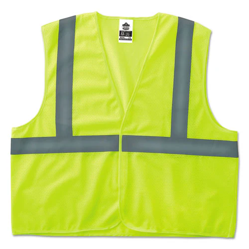 Glowear 8205hl Type R Class 2 Super Econo Mesh Safety Vest, 4x-large To 5x-large, Lime - Image 2