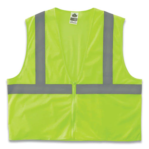 Glowear 8205z Class 2 Super Economy Mesh Vest, Polyester, Lime, Small/medium, Ships In 1-3 Business Days - Image 1