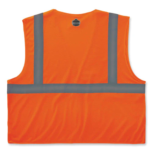 Glowear 8210hl Class 2 Economy Mesh Hook And Loop Vest, Polyester, 2x-large/3x-large, Orange, Ships In 1-3 Business Days - Image 3