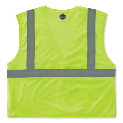 Glowear 8210hl Class 2 Economy Mesh Hook And Loop Vest, Polyester, X-small, Lime, Ships In 1-3 Business Days - Image 3