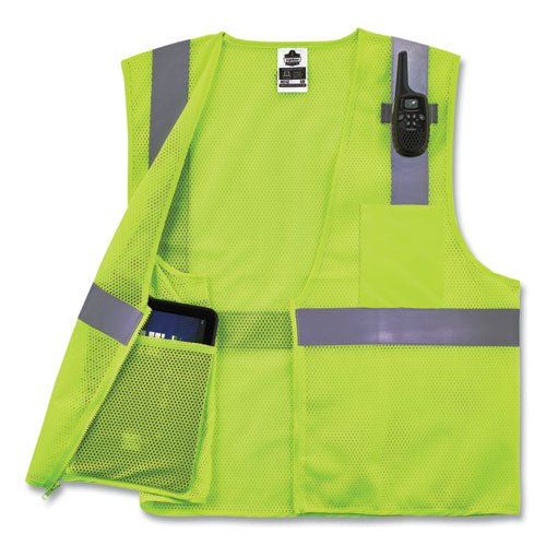 Glowear 8210z Class 2 Economy Mesh Vest, Polyester, Lime, X-small, Ships In 1-3 Business Days - Image 3