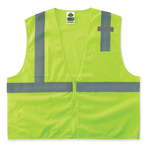 Glowear 8210z Class 2 Economy Mesh Vest, Polyester, Lime, Small/medium, Ships In 1-3 Business Days - Image 1