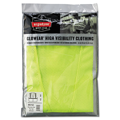 Glowear 8210z Class 2 Economy Vest, Polyester Mesh, Large To X-large, Lime - Image 2