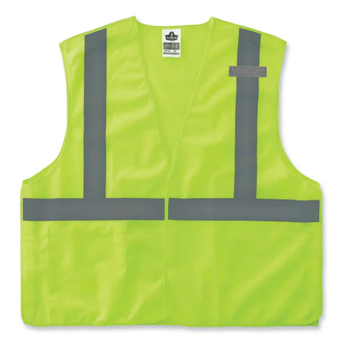 Glowear 8215ba Class 2 Economy Breakaway Mesh Vest, Polyester, X-small, Lime, Ships In 1-3 Business Days - Image 1