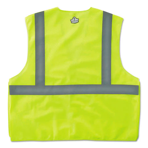 Glowear 8215ba Type R Class 2 Econo Breakaway Mesh Safety Vest, 2x-large To 3x-large, Lime, Ships In 1-3 Business Days - Image 1