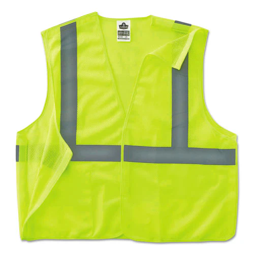 Glowear 8215ba Type R Class 2 Econo Breakaway Mesh Safety Vest, 4x-large To 5x-large, Lime, Ships In 1-3 Business Days - Image 2
