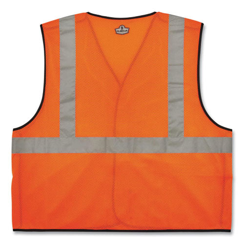 Glowear 8216ba Class 2 Breakaway Mesh Id Holder Vest, Polyester, 2x-large/3x-large, Orange, Ships In 1-3 Business Days - Image 2