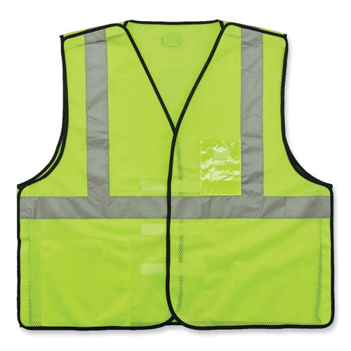 Glowear 8216ba Class 2 Breakaway Mesh Id Holder Vest, Polyester, Small/medium, Lime, Ships In 1-3 Business Days - Image 1