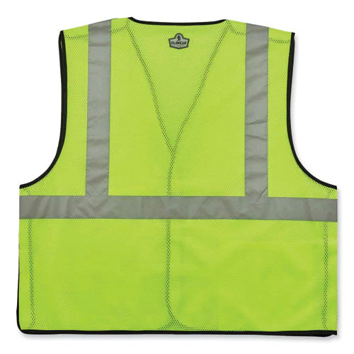Glowear 8216ba Class 2 Breakaway Mesh Id Holder Vest, Polyester, Large/x-large, Lime, Ships In 1-3 Business Days - Image 2