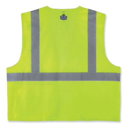 Glowear 8220z Class 2 Standard Mesh Zipper Vest, Polyester, Small/medium, Lime, Ships In 1-3 Business Days - Image 2
