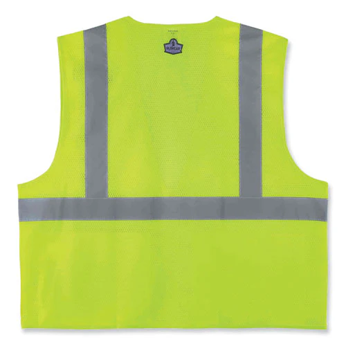 Glowear 8220z Class 2 Standard Mesh Zipper Vest, Polyester, 2x-large/3x-large, Lime, Ships In 1-3 Business Days - Image 2