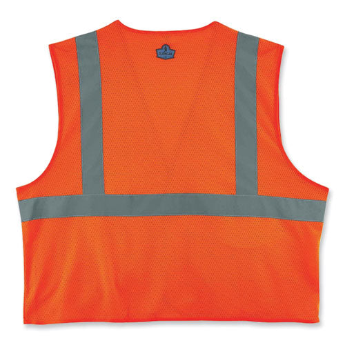 Glowear 8220hl Class 2 Standard Mesh Hook And Loop Vest, Polyester, Small/medium, Orange, Ships In 1-3 Business Days - Image 2
