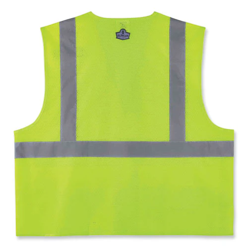 Glowear 8220hl Class 2 Standard Mesh Hook And Loop Vest, Polyester, Small/medium, Lime, Ships In 1-3 Business Days - Image 2