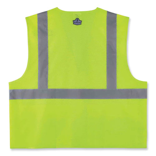 Glowear 8220hl Class 2 Standard Mesh Hook And Loop Vest, Polyester, 2x-large/3x-large, Lime, Ships In 1-3 Business Days - Image 2