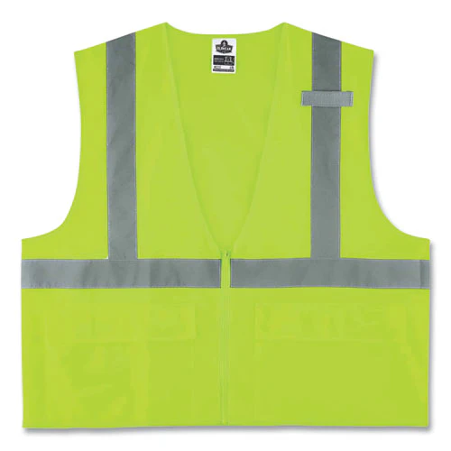 Glowear 8225z Class 2 Standard Solid Vest, Polyester, Lime, Small/medium, Ships In 1-3 Business Days - Image 1