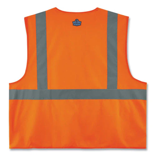 Glowear 8225hl Class 2 Standard Solid Hook And Loop Vest, Polyester, Orange, Small/medium, Ships In 1-3 Business Days - Image 2