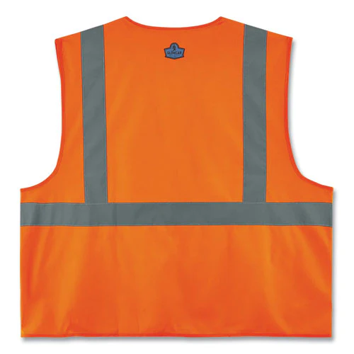 Glowear 8225hl Class 2 Standard Solid Hook And Loop Vest, Polyester, Orange, Large/x-large, Ships In 1-3 Business Days - Image 2