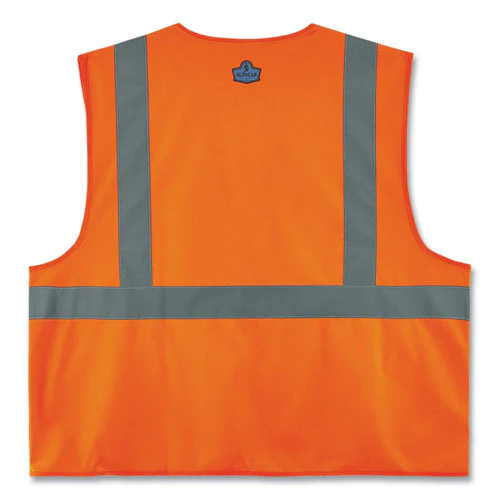 Glowear 8225hl Class 2 Standard Solid Hook And Loop Vest, Polyester, Orange, 2x-large/3x-large, Ships In 1-3 Business Days - Image 2