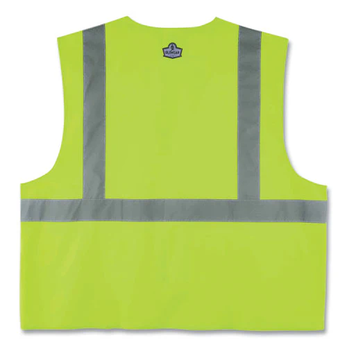 Glowear 8225hl Class 2 Standard Solid Hook And Loop Vest, Polyester, Lime, 2x-large/3x-large, Ships In 1-3 Business Days - Image 2