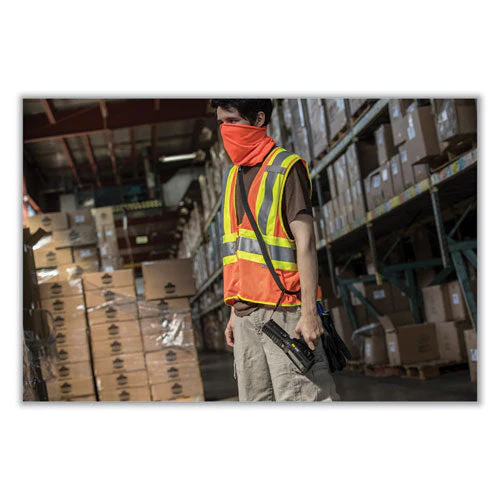 Glowear 8229z Class 2 Economy Two-tone Zipper Vest, Polyester, 4x-large/5x-large, Orange, Ships In 1-3 Business Days - Image 2