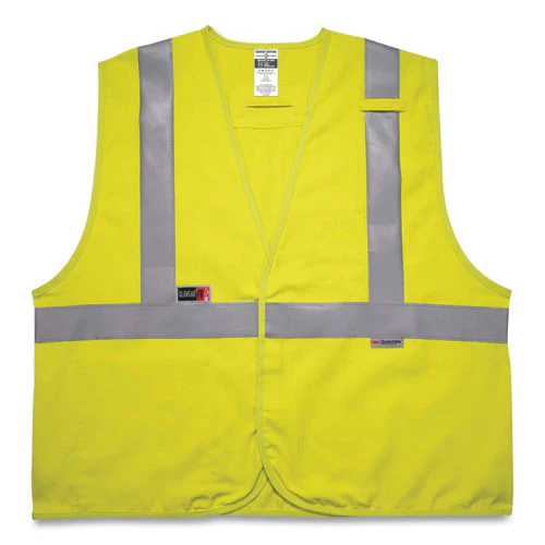 Glowear 8261frhl Class 2 Dual Compliant Fr Hook And Loop Safety Vest, Small/medium, Lime, Ships In 1-3 Business Days - Image 1