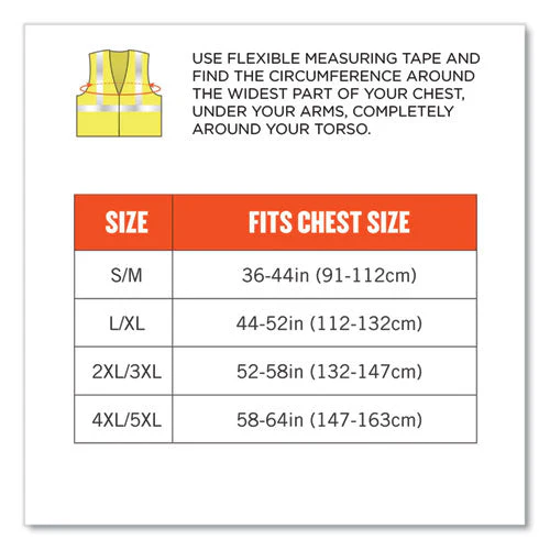 Glowear 8261frhl Class 2 Dual Compliant Fr Hook And Loop Safety Vest, 2x-large/3x-large, Lime, Ships In 1-3 Business Days - Image 2